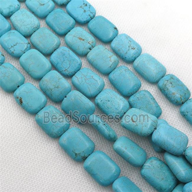 Magnesite Turquoise rectangle beads