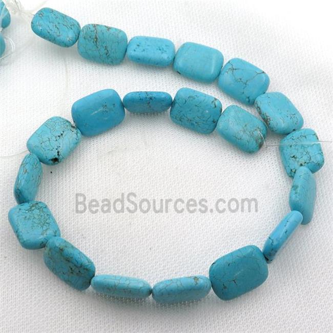 Magnesite Turquoise rectangle beads