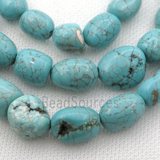 Magnesite Turquoise freeform beads