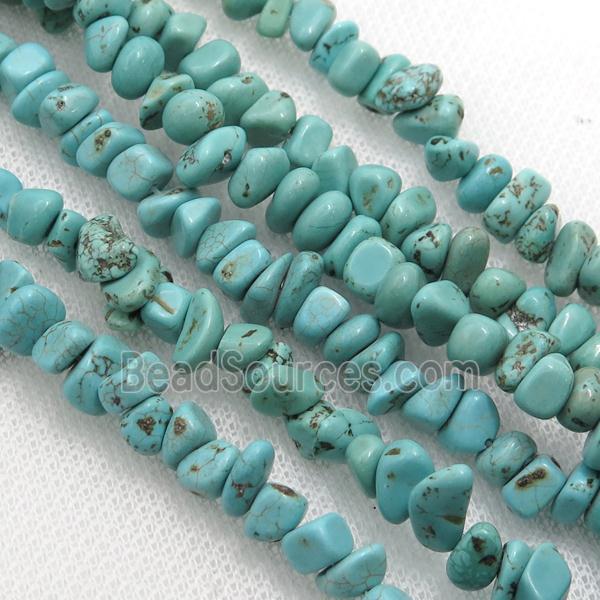 Magnesite Turquoise chip beads