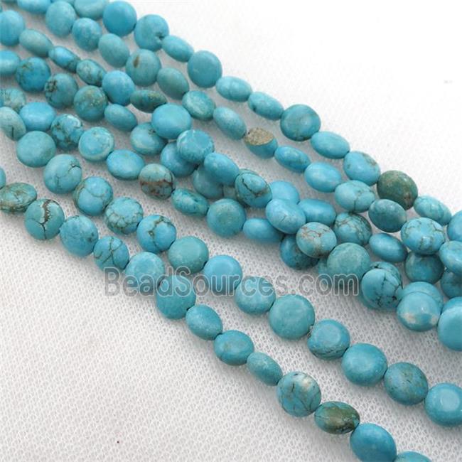 Magnesite Turquoise circle beads