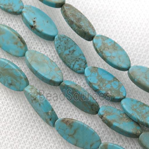 Magnesite Turquoise oval beads