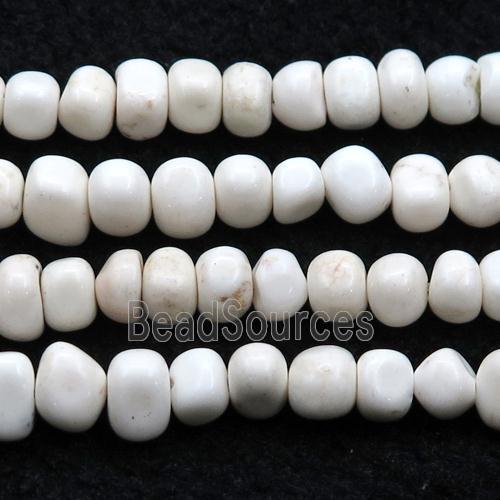 white Magnesite Turquoise beads chips