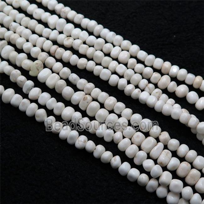 white Magnesite Turquoise beads chips