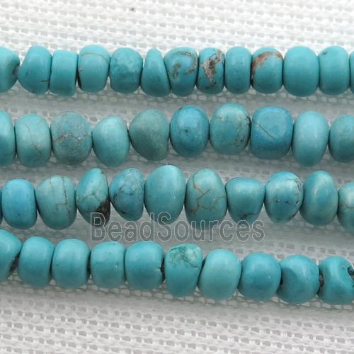 blue Magnesite Turquoise chip beads