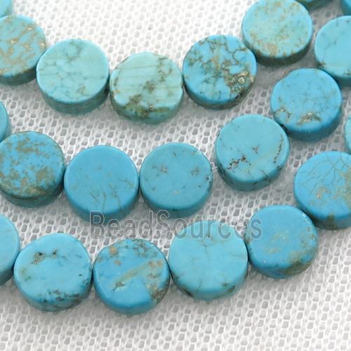 Magnesite Turquoise circle beads