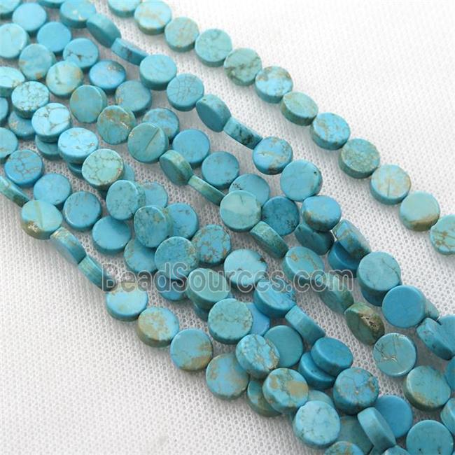 Magnesite Turquoise circle beads