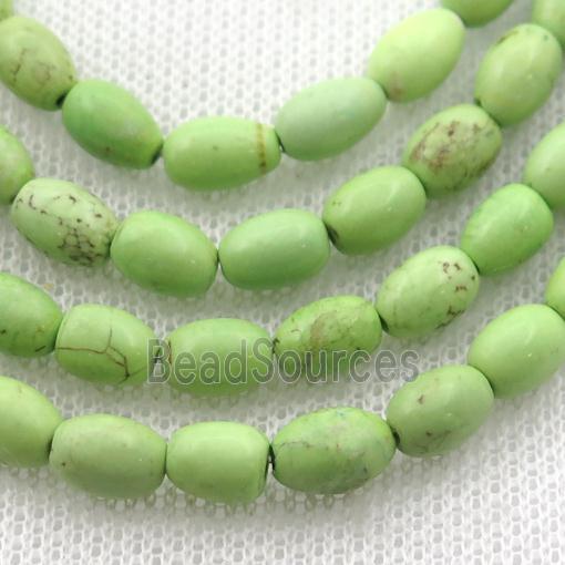 lemon Magnesite Turquoise rice beads