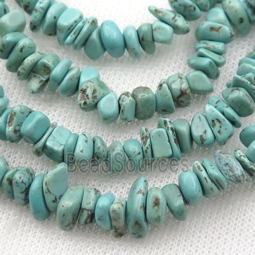 Magnesite Turquoise chip beads