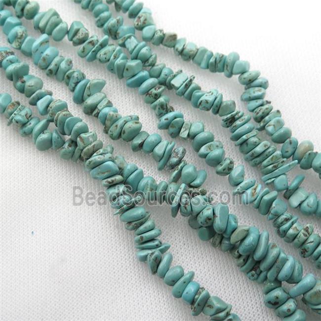 Magnesite Turquoise chip beads