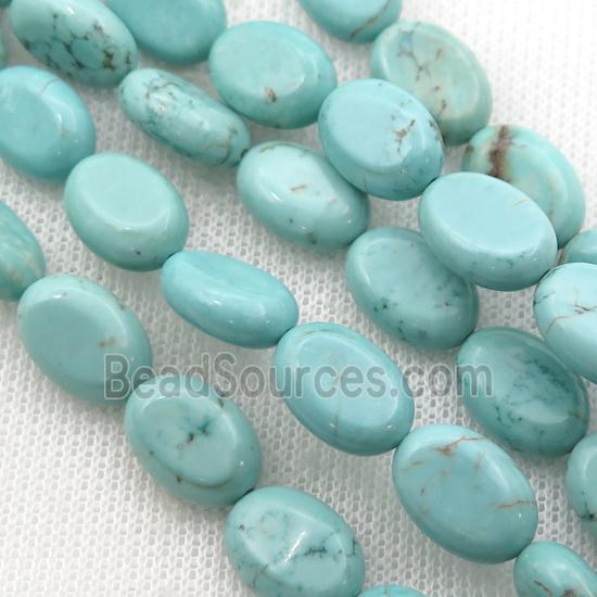 Magnesite Turquoise oval beads