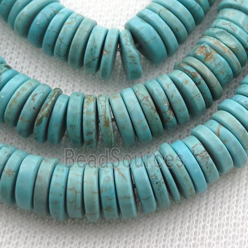 blue Magnesite Turquoise heishi beads