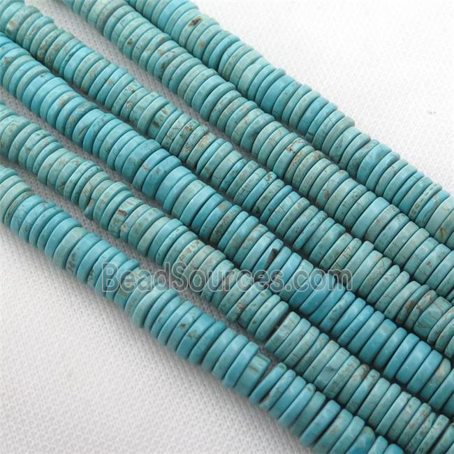 blue Magnesite Turquoise heishi beads