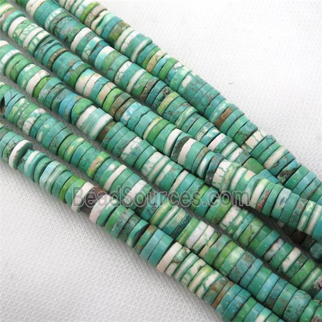 green Magnesite Turquoise beads, heishi