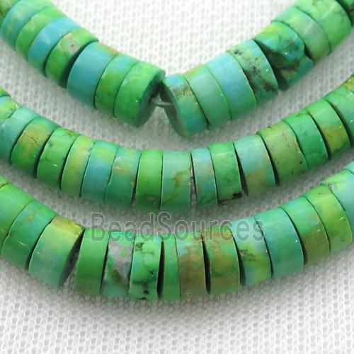 olive Magnesite Turquoise heishi beads