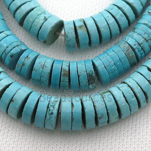 blue Magnesite Turquoise heishi beads