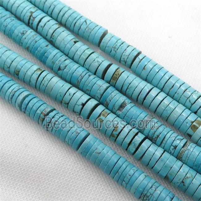 blue Magnesite Turquoise heishi beads