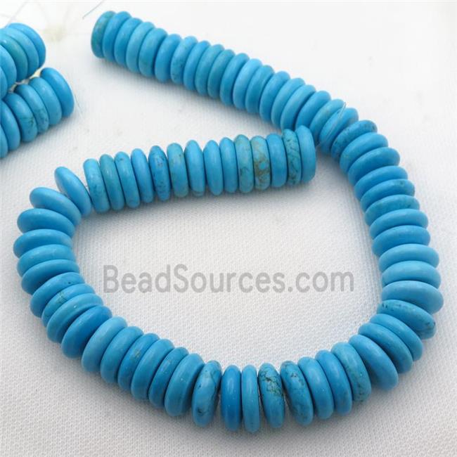 blue Magnesite Turquoise heishi beads