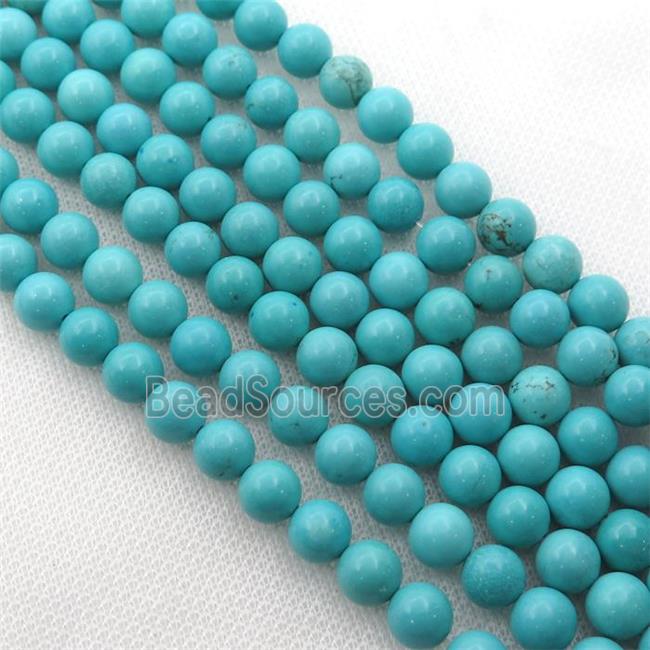 round green Magnesite Turquoise beads