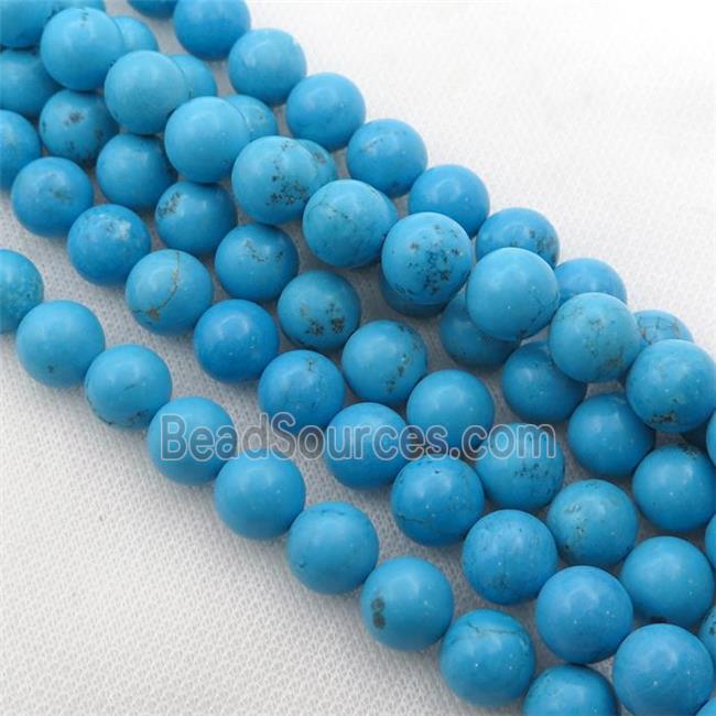 round blue Magnesite Turquoise beads