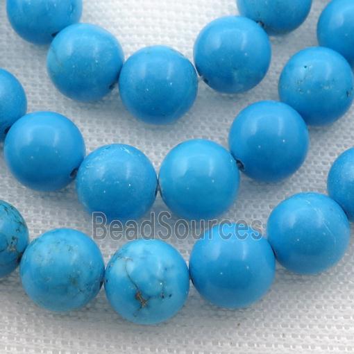 round blue Magnesite Turquoise beads