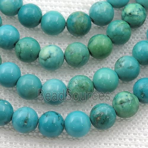 round Magnesite Turquoise beads