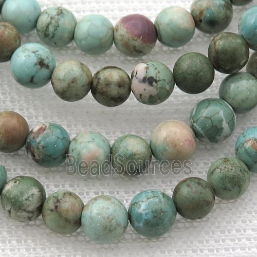 round Magnesite Turquoise beads