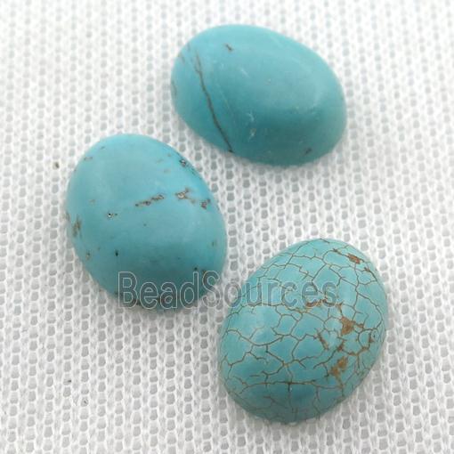 Magnesite Turquoise cabochon, oval