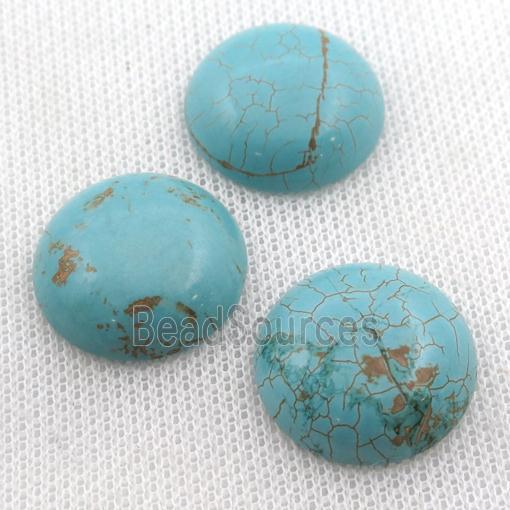 Magnesite Turquoise cabochon, round