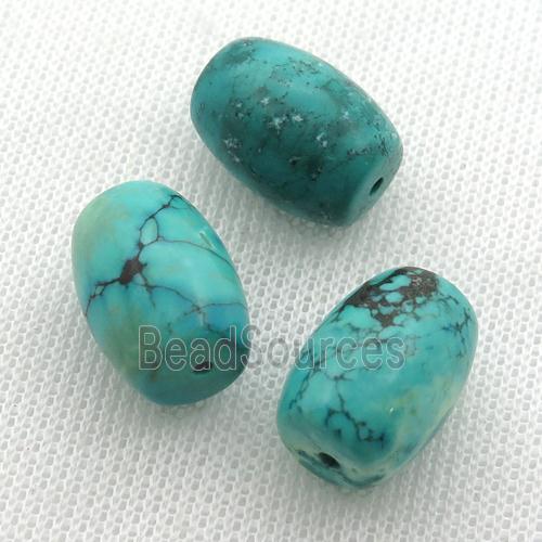 Sinkiang Turquoise barrel beads