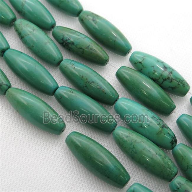 green Sinkiang Turquoise rice Beads