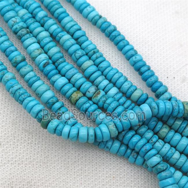 blue Magnesite Turquoise heishi spacer beads