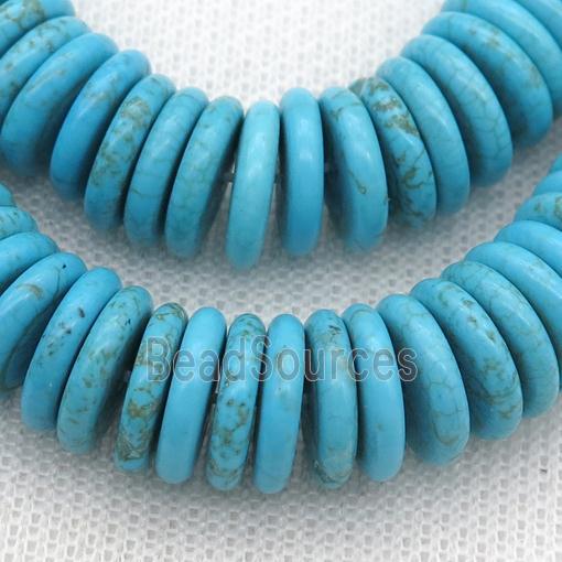 blue Magnesite Turquoise heishi beads