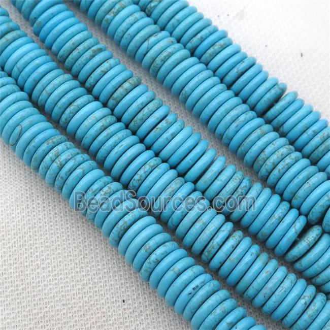 blue Magnesite Turquoise heishi beads