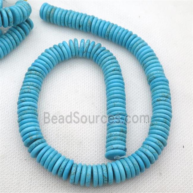 blue Magnesite Turquoise heishi beads