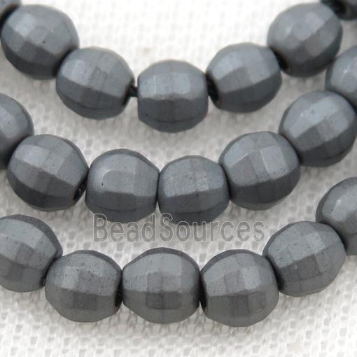 matte black Hematite lantern beads