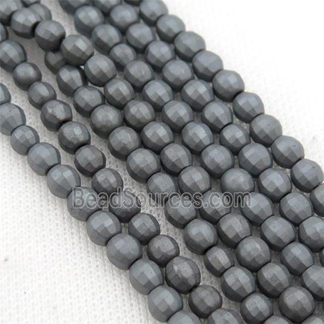 matte black Hematite lantern beads