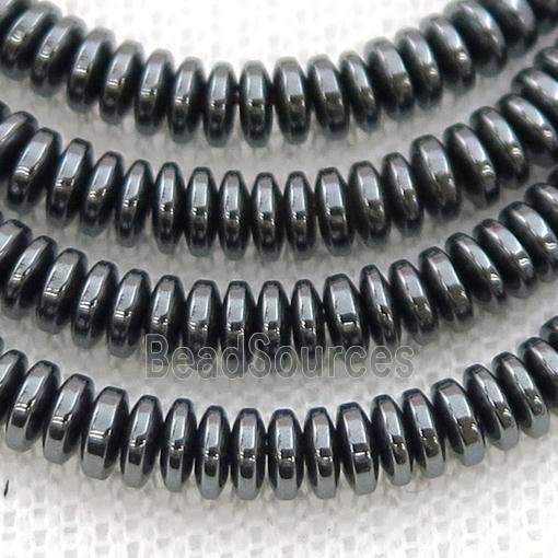 black Hematite heishi beads