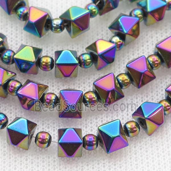 Rainbow Hematite Beads