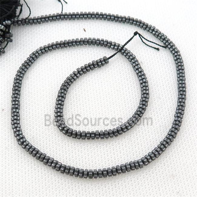 Hematite Flower Spacer Beads Black