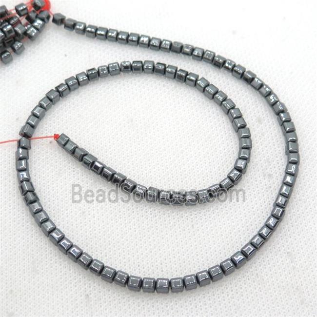 Black Hematite Cube Beads Faceted