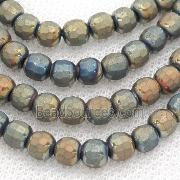 Hematite Beads Faceted Round