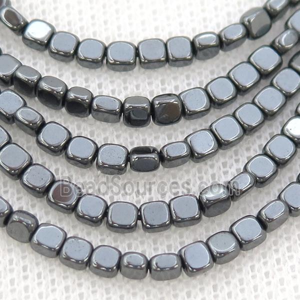 Black Hematite Square Beads