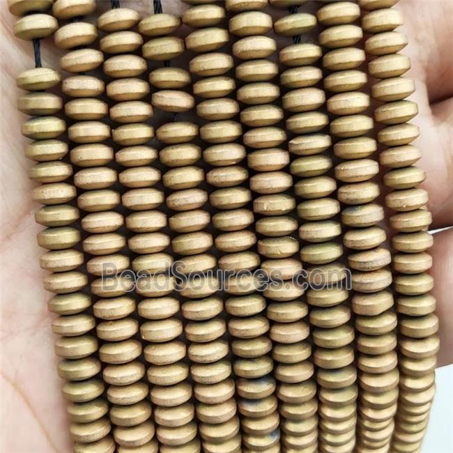 Hemaite Beads Heishi Matte Gold Plated