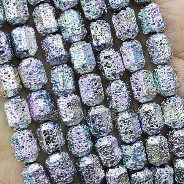 Hematite Bullet Beads Multicolor Electroplated