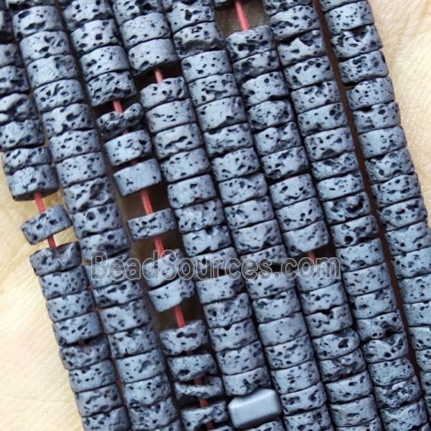 Black Hematite Heishi Beads Hollow