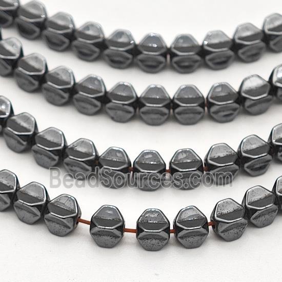 Black Hematite Carambola Beads