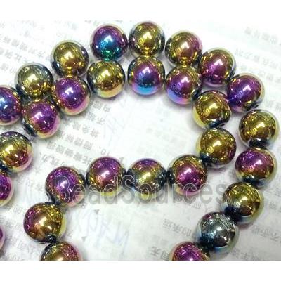 Hematite bead, no-Magnetic, colorful plated