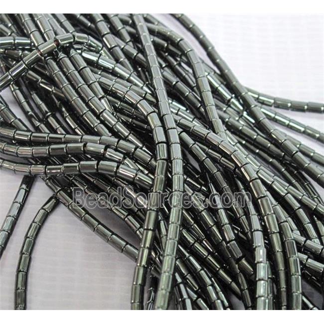 black Hematite tube beads, no-Magnetic