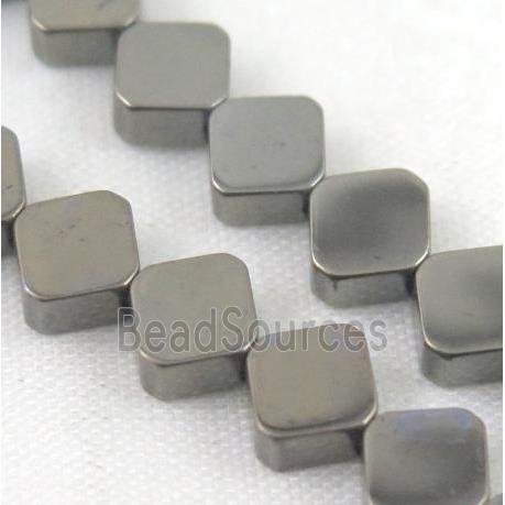 hematite square beads